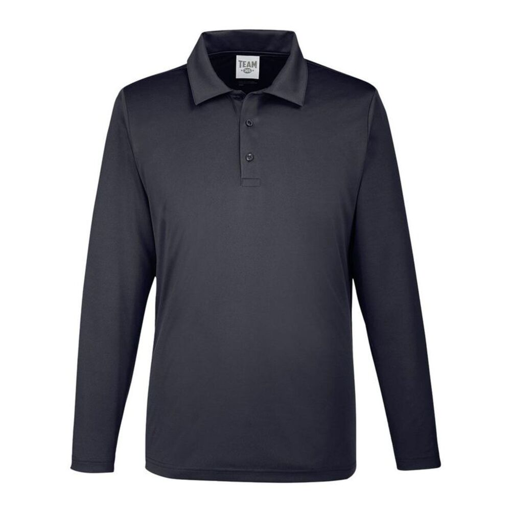 Team 365 Zone Performance Long Sleeve Polo / Black
